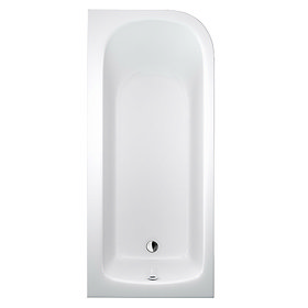 Cleargreen Viride Offset 170cm x 75cm LH Single Ended Bath + Panel Large Image