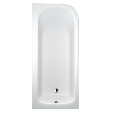 Cleargreen - Viride offset 170cm x 75cm single ended bath with panel Profile Large Image