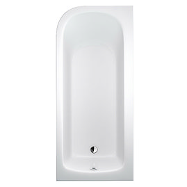 Cleargreen Viride Offset 170cm x 75cm RH Single Ended Bath + Panel Large Image