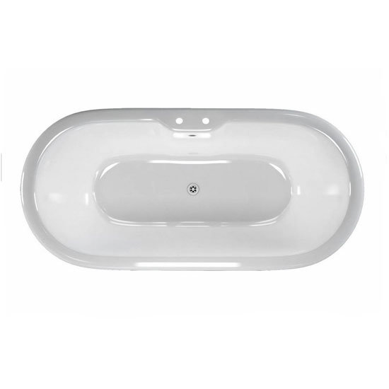 Clearwater Classico Natural Stone Bath with Classic Chrome Feet