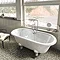 Clearwater - Classico Natural Stone Bath with Classic Chrome Feet - 1690 x 800mm - N9-L3C Feature Large Image