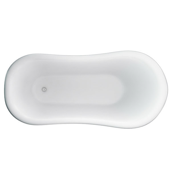 Clearwater - Emperor 1530 x 725 Traditional Freestanding Bath - T13B Profile Large Image