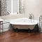 Clearwater - Heart Traditional Corner Bath with Chrome Ball & Claw Feet - T11FL4C Large Image