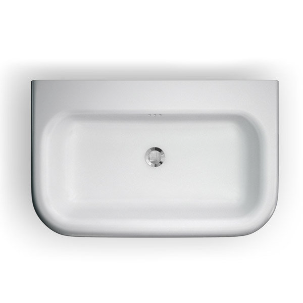 Clearwater - Large Traditional Roll Top Basin with Stainless Steel Stand - W750 x D470mm Profile Lar