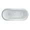 Clearwater - Nouveau 1780 x 810 Modern Freestanding Bath - M1A Profile Large Image