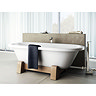 Clearwater - Orient Oak 1685 x 745 Modern Freestanding Bath with Wooden Frame - M6L7 Feature Large Image