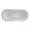 Clearwater - Orient Oak 1685 x 745 Modern Freestanding Bath with Wooden Frame - M6L7 Profile Large Image