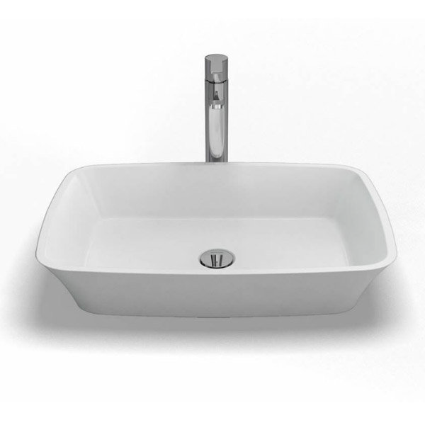 Clearwater - Palermo Bacino Natural Stone Countertop Basin - W590 x D390mm - B3C Large Image
