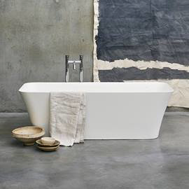 Clearwater Palermo Natural Stone Bath Hand Polished White - 1790 x 750mm  Medium Image