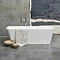 Clearwater Palermo Natural Stone Bath Hand Polished White - 1790 x 750mm Large Image
