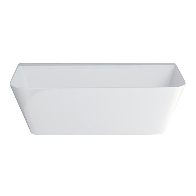 Clearwater Patinato Clear Stone Gloss White Back To Wall Bath - 1690 x 800 - N3BCS  Profile Large Image