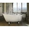 Clearwater - Hannover Natural Stone Bath with Classic Chrome Feet - 1690 x 750mm Feature Large Image