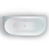Clearwater - Saturn 1700 x 750 Modern Back to Wall Freestanding Bath - M4 Profile Large Image