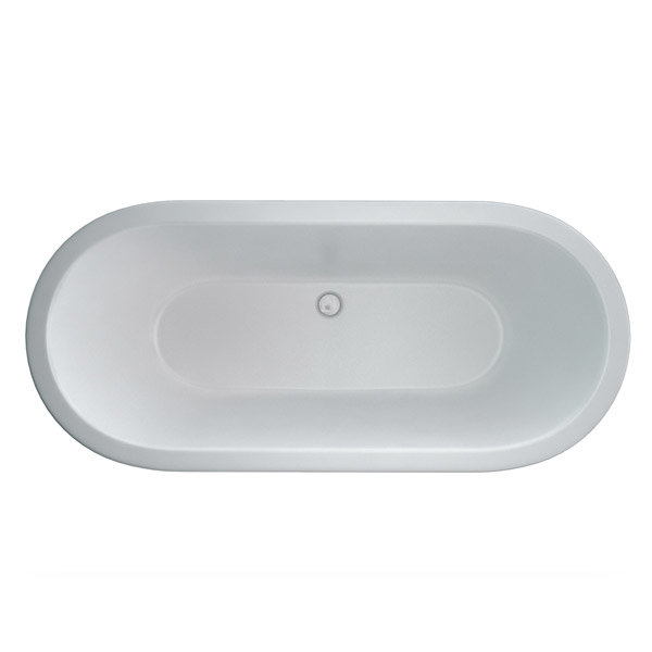Clearwater - Style 1690 x 750 Modern Freestanding Bath - M5 Profile Large Image
