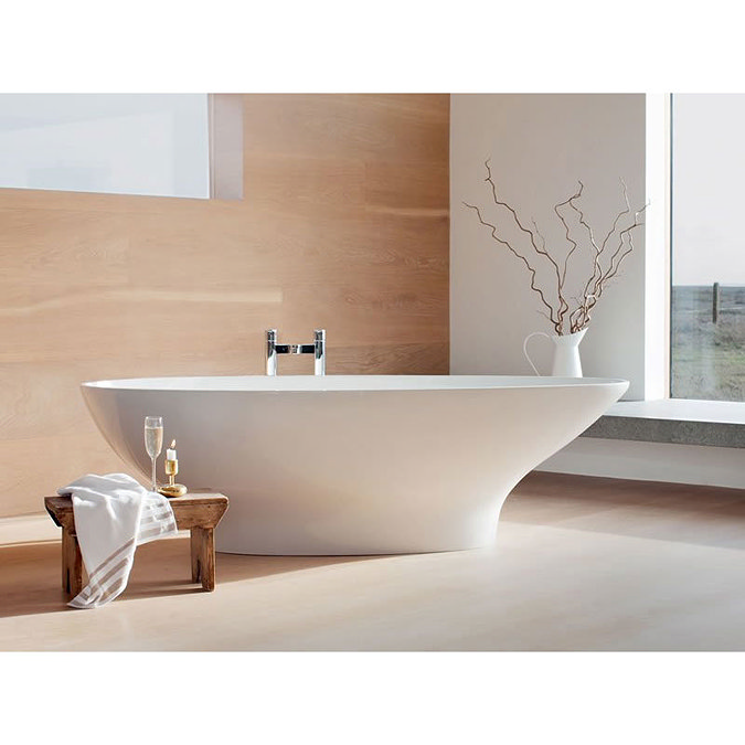 Clearwater - Teardrop Large Modern Freestanding Bath - 1910 x 815mm - M11F Profile Large Image