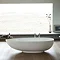 Clearwater Teardrop Petite 1690 x 820mm ClearStone Gloss White Bath Large Image