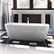 Clearwater Vicenza Natural Stone Hand Polished White Bath - 1800 x 800mm - N7DCS