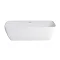 Clearwater Vicenza Piccolo Natural Stone Hand Polished White Bath - 1600 x 750mm - N6D  Profile Large Image