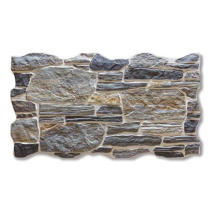 Cleeve Graphite Split Face Cladding Stone Effect Wall Tiles - 263 x 475mm