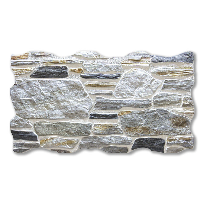 Cleeve Grey Split Face Cladding Stone Effect Wall Tiles - 263 x 475mm
