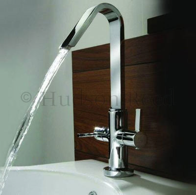 Hudson Reed Clio Cruciform Mono Basin Mixer w/ Swivel Spout & Waste - MG345 Profile Large Image