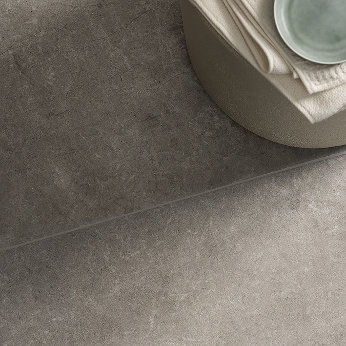 Coleton Light Grey Stone Effect Large Format Floor Tile - 1000 x 1000mm