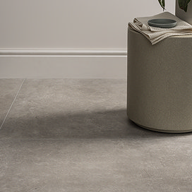 Coleton Light Grey Stone Effect Large Format Floor Tile - 1000 x 1000mm