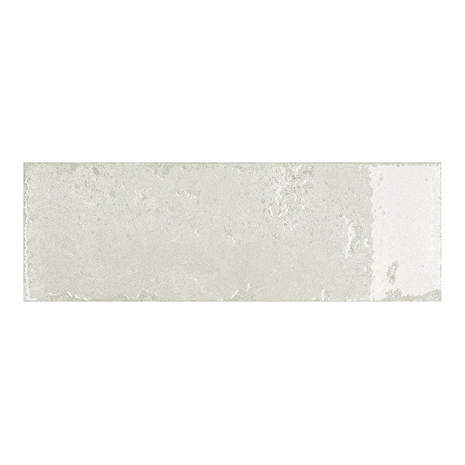 Colmar Rustic White Gloss Wall Tiles - 100 x 300mm  Profile Large Image