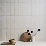 Colmar Rustic White Gloss Wall Tiles - 100 x 300mm
