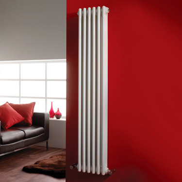 Ultra Colosseum Triple Column Radiator 1500 x 291mm - White - HX308 Profile Large Image