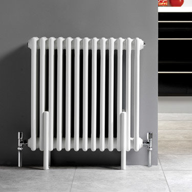 Ultra Colosseum Triple Column Radiator 600 x 606mm - White - HX304 Profile Large Image