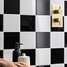 Colour Cascade Black Gloss Wall Tiles - 150 x 150mm