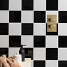 Colour Cascade Black Gloss Wall Tiles - 150 x 150mm