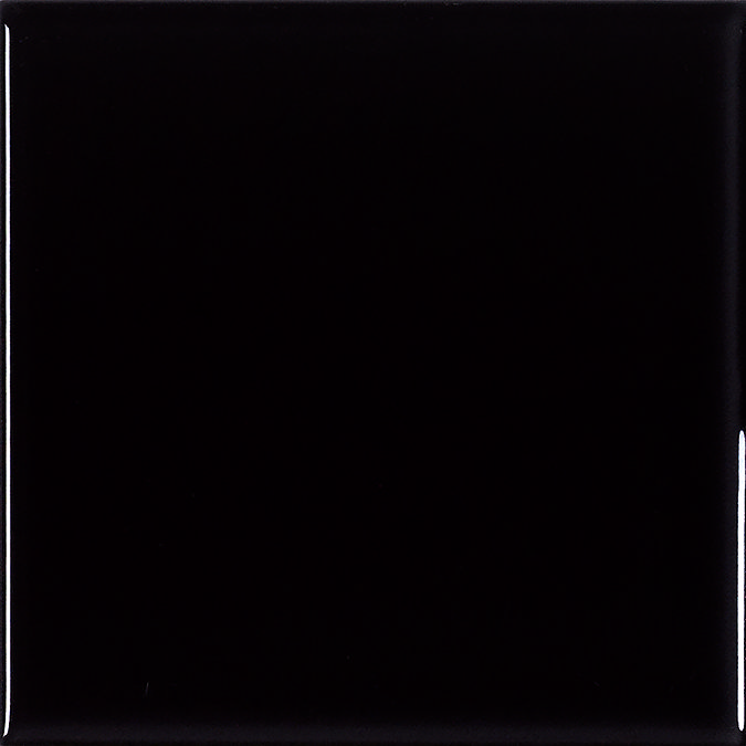 Colour Cascade Black Gloss Wall Tiles - 150 x 150mm