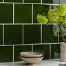 Colour Cascade Green Gloss Wall Tiles - 150 x 150mm