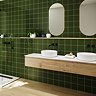 Colour Cascade Matt Green Wall Tiles - 150 x 150mm