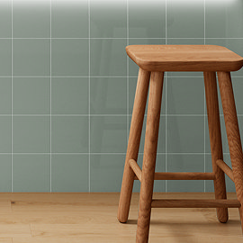 Colour Cascade Sage Gloss Wall Tiles - 150 x 150mm