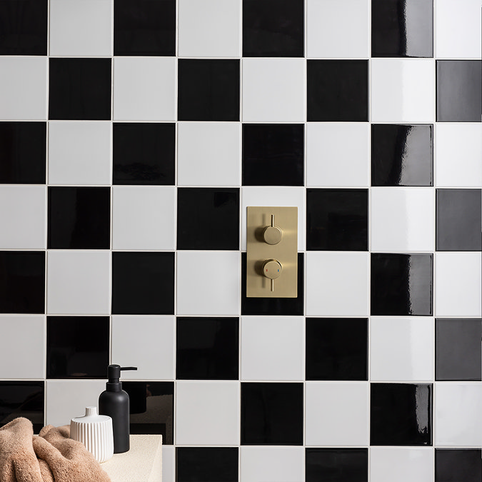 Colour Cascade White Gloss Wall Tiles - 150 x 150mm
