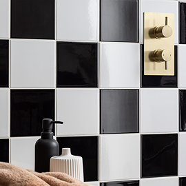 Colour Cascade White Gloss Wall Tiles - 150 x 150mm
