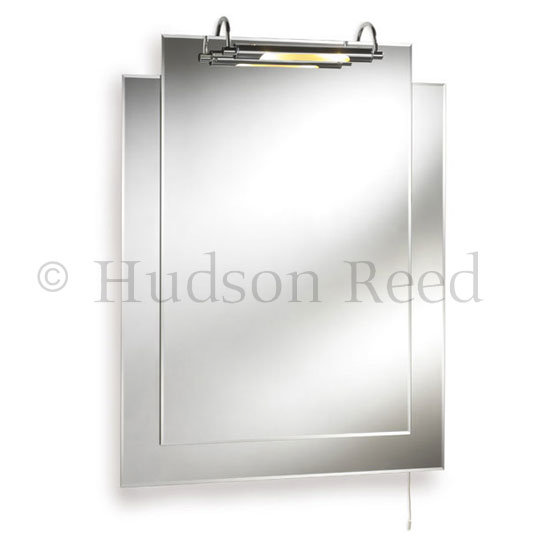 Hudson Reed Colt Bathroom Mirror with Light - LQ306 Large Image