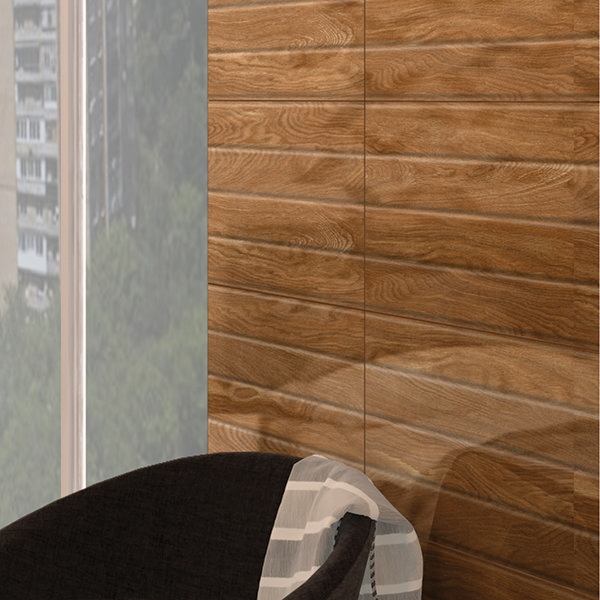 Colville Dark Oak Wood Effect Wall Tiles - 300 x 600mm