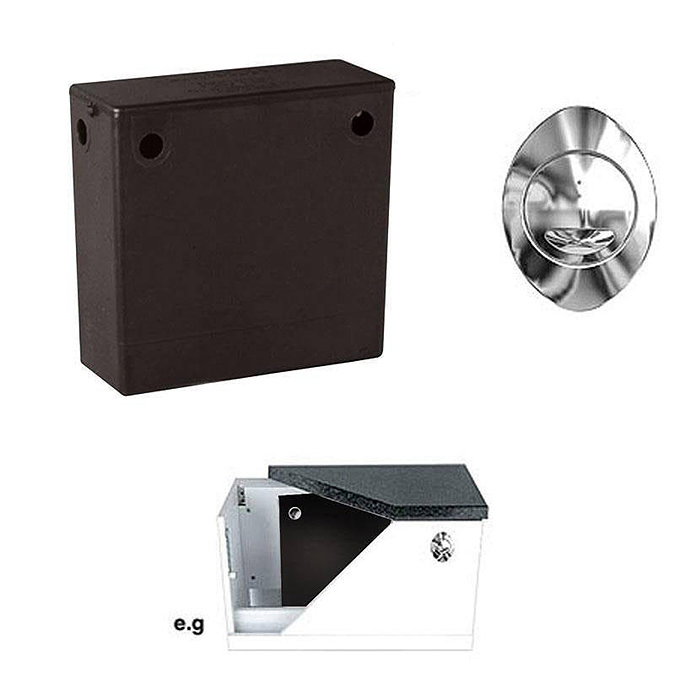 Compact Concealed Cistern with Dual Flush Button