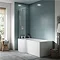 Concerto P Shaped Shower Bath - 1500mm with Screen & Panel (LH) Large Image