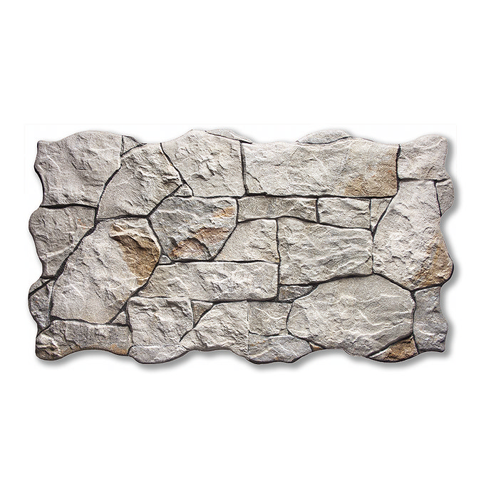 Conrad Grey Split Face Cladding Stone Effect Wall Tiles - 263 x 475mm