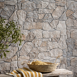 Conrad Grey Split Face Cladding Stone Effect Wall Tiles - 263 x 475mm