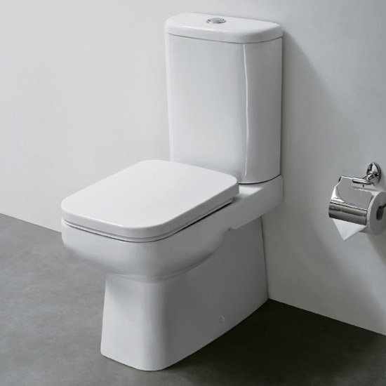 Constance Ceramic Close Coupled BTW Toilet with Soft Close Seat Large Image