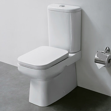 Constance Ceramic Close Coupled BTW Toilet with Soft Close Seat Profile Large Image
