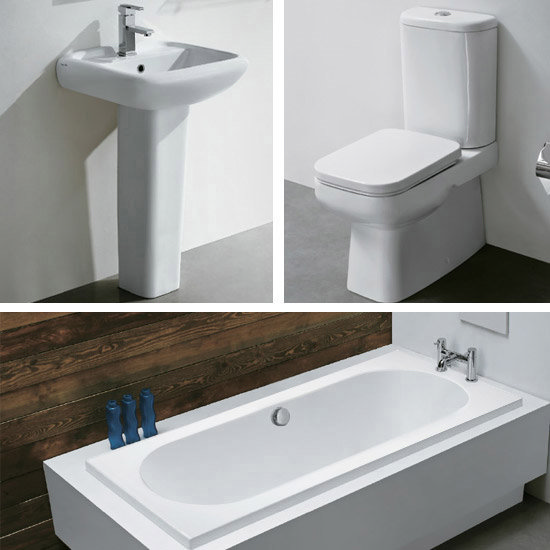 Constance Ceramic 5 Piece 1TH Bathroom Suite at Victorian Plumbing UK