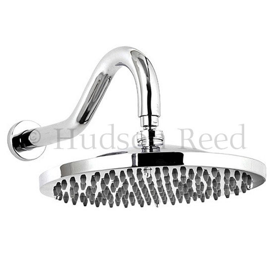Hudson Reed Modern 12" Sunflower Fixed Shower Head & Arm - Chrome - A3223 Large Image