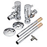 Hudson Reed Minimalist Chrome Radiator Valves - Angled - HT310 Profile Large Image